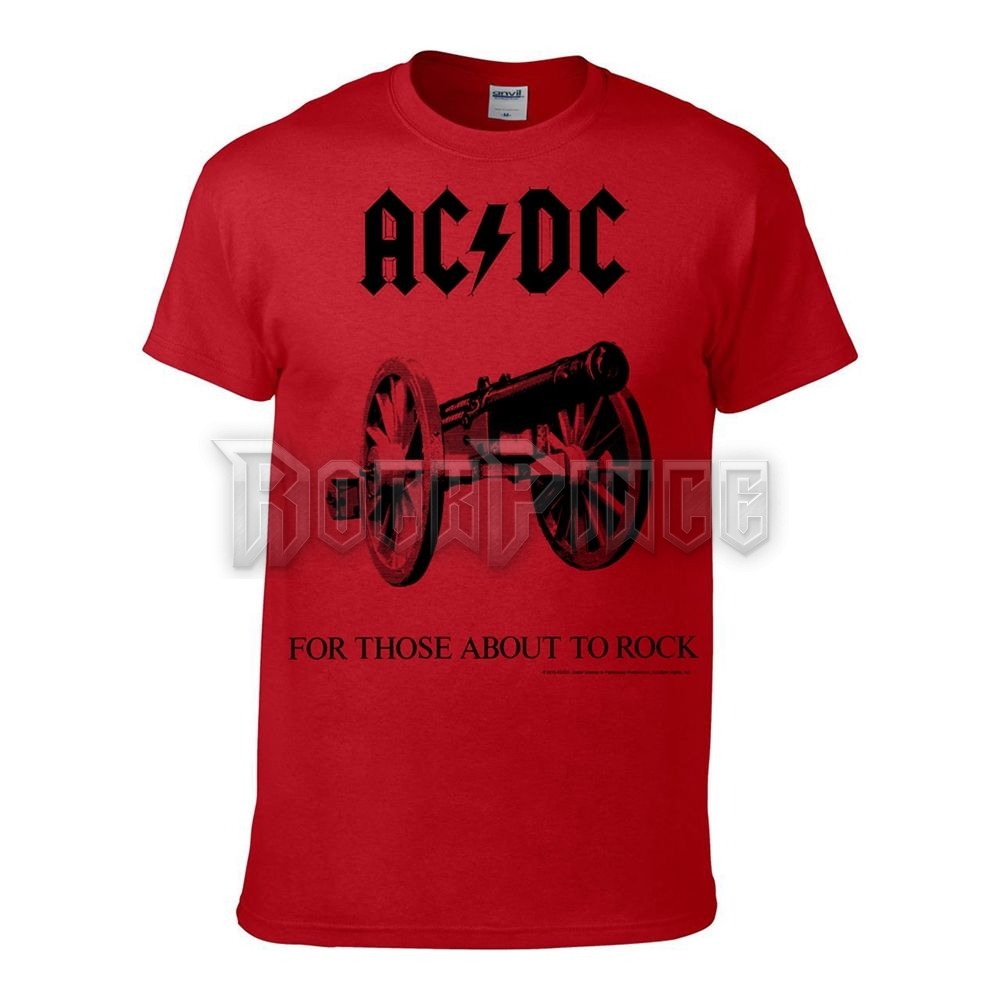 AC/DC - FOR THOSE ABOUT TO ROCK (RED) - ACTS05004R