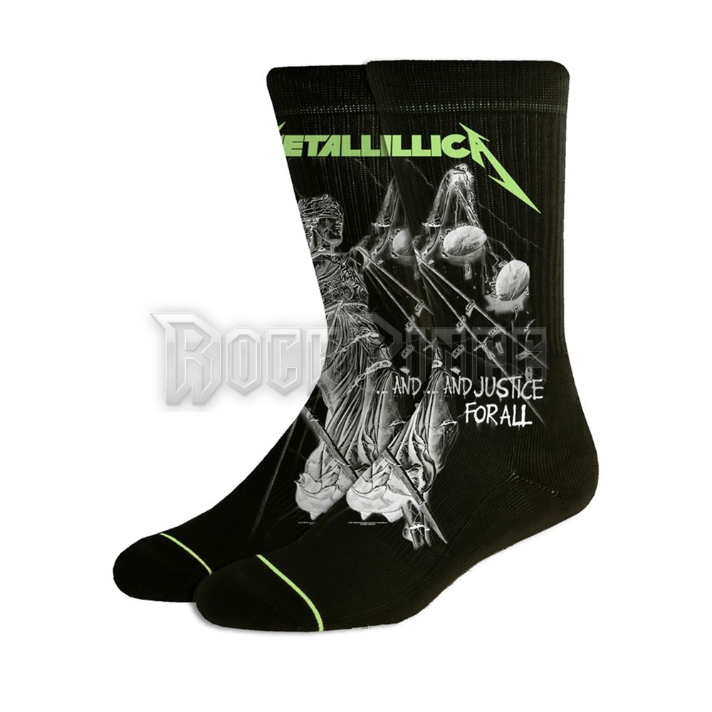 METALLICA - AND JUSTICE FOR ALL - zokni (EUR 43-46/UK 8.5-11.5/US 9-12) - PHDMTLSOBAJFAL-XL