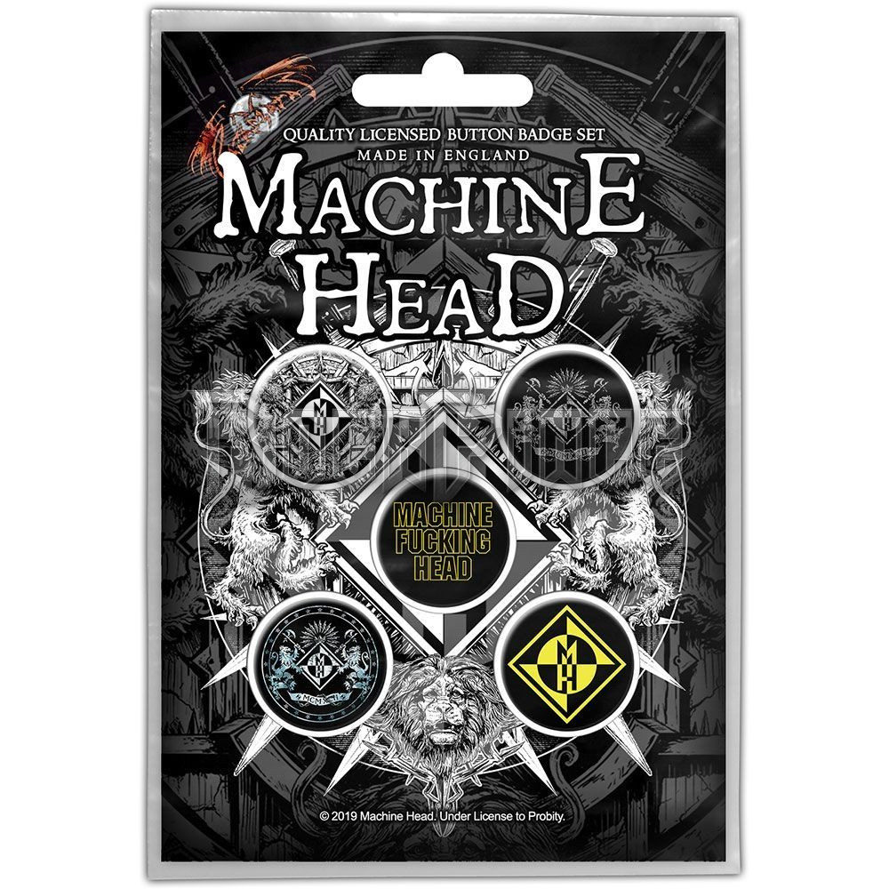 Machine Head - Crest - 5 db-os kitűző szett - BB065
