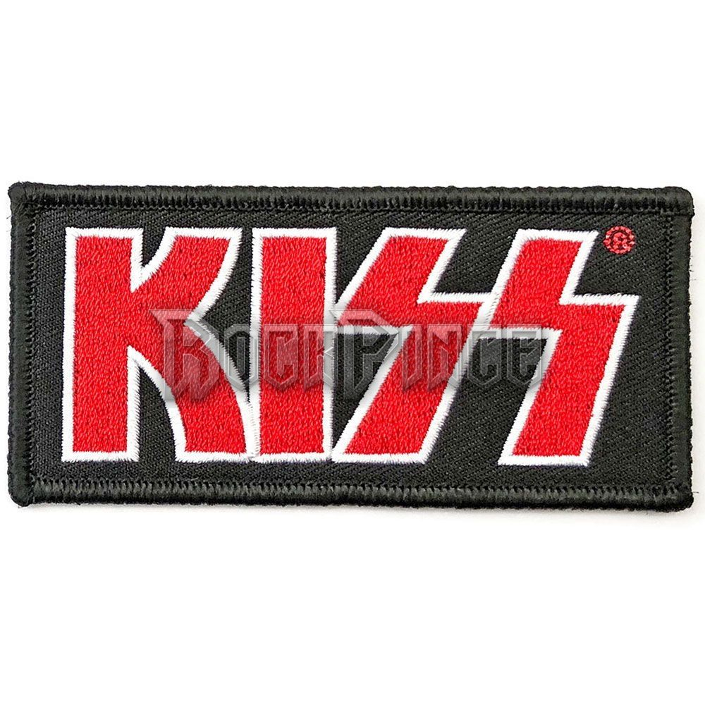 KISS - Red Logo - Kisfelvarró / Folt - KISSPAT08