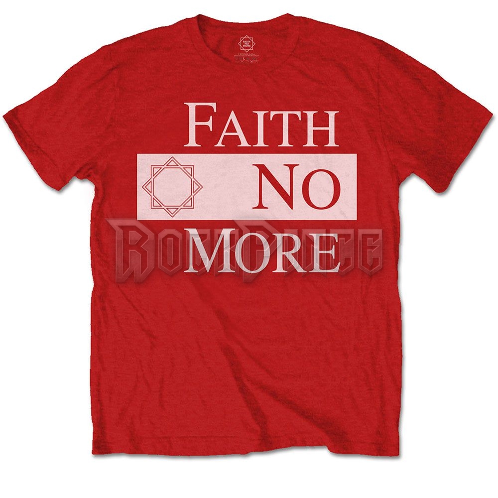 Faith No More - Classic New Logo Star - unisex póló - FNMTS01MR