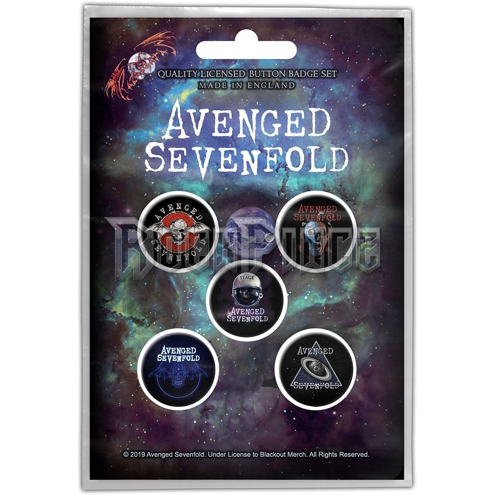 Avenged Sevenfold - The Stage - 5 db-os kitűző szett - BB060