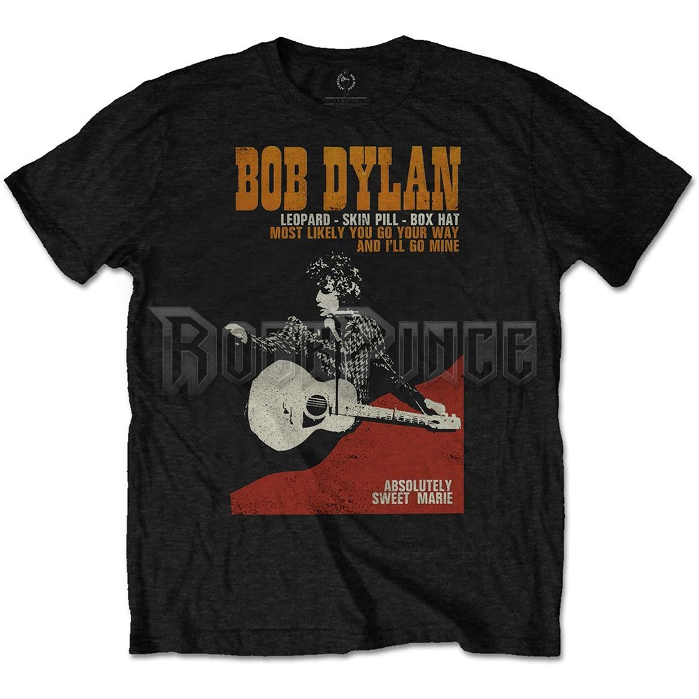 Bob Dylan - Sweet Marie - unisex póló - DYLTS16MB