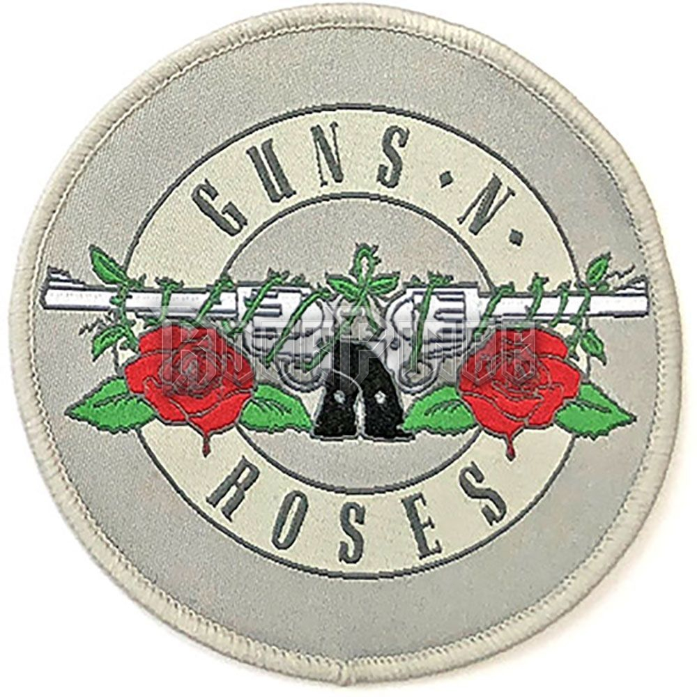 Guns N' Roses - Silver Circle Logo - Kisfelvarró / Folt - GNRPAT02
