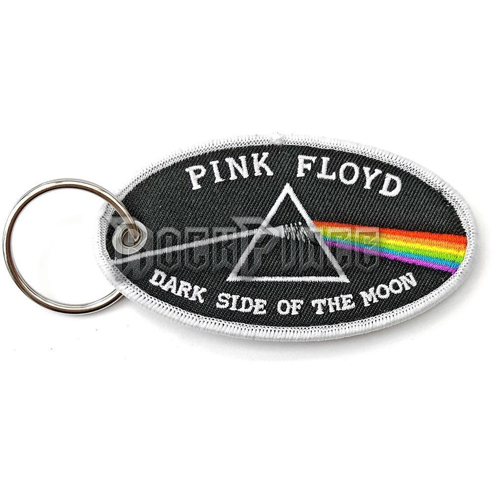 Pink Floyd - Dark Side of the Moon Oval White Border - kulcstartó - PFPATKEY07