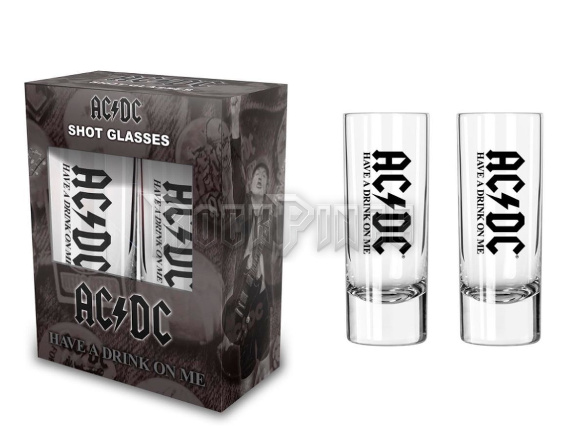 AC/DC - Have A Drink On Me - 2 db-os felespohár szett - SG003