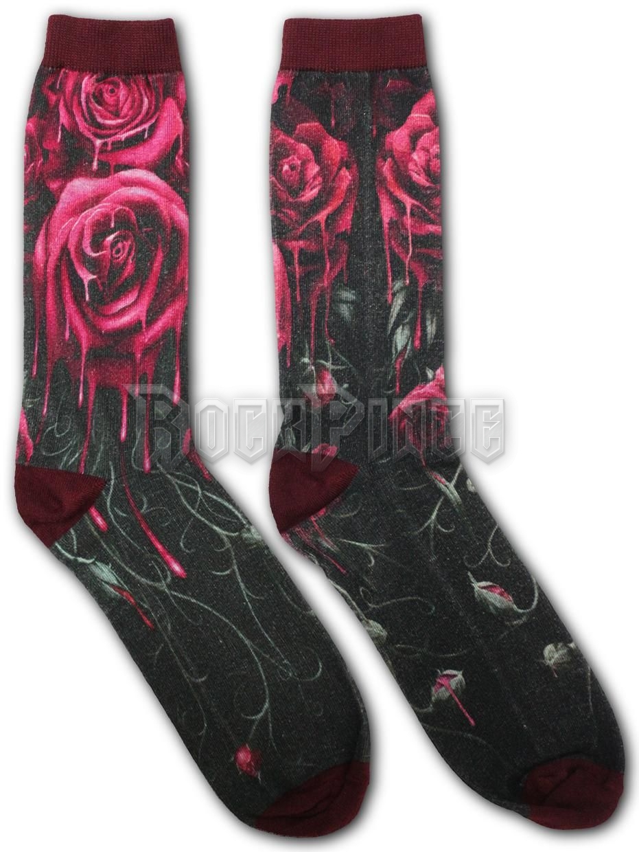 BLOOD ROSE - Unisex Printed Socks - K018A808