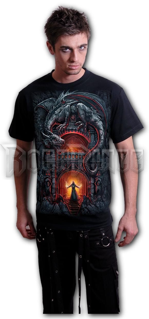 DRAGON'S LAIR - T-Shirt Black - L049M101