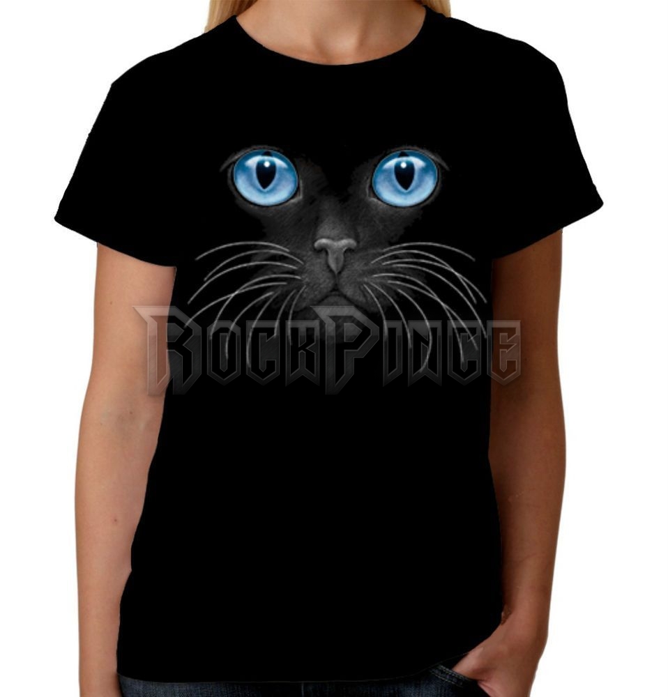 Blue Eyes Cat Face - női póló