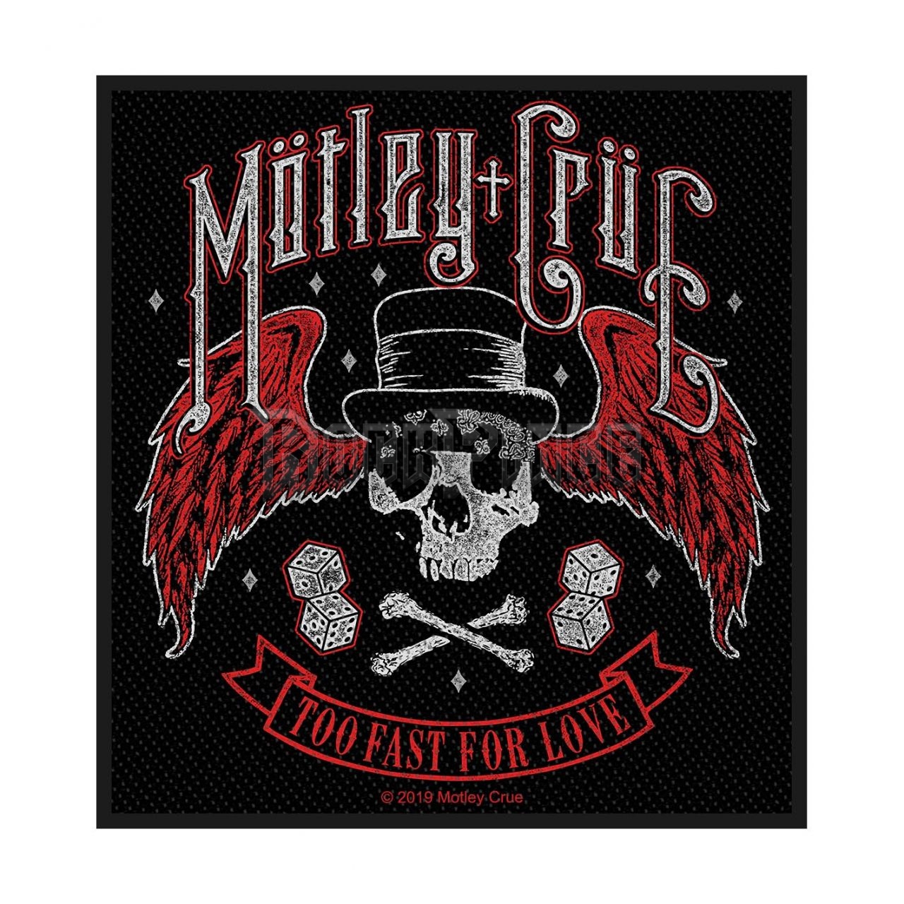 Mötley Crüe - Too Fast For Love - kisfelvarró - SP3108