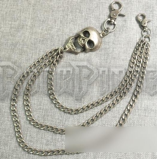Skull Triple Wallet Chain - pénztárcalánc (Kód:56)