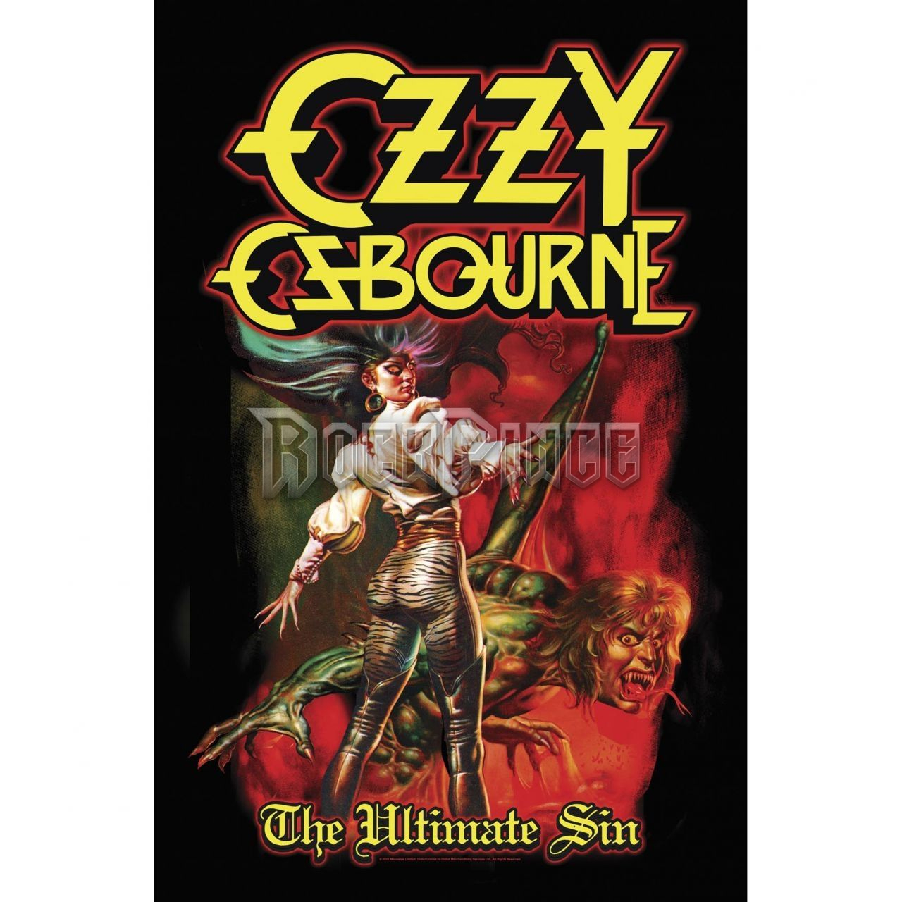 Ozzy Osbourne: The Ultimate Sin - Textil poszter / Zászló - TP245