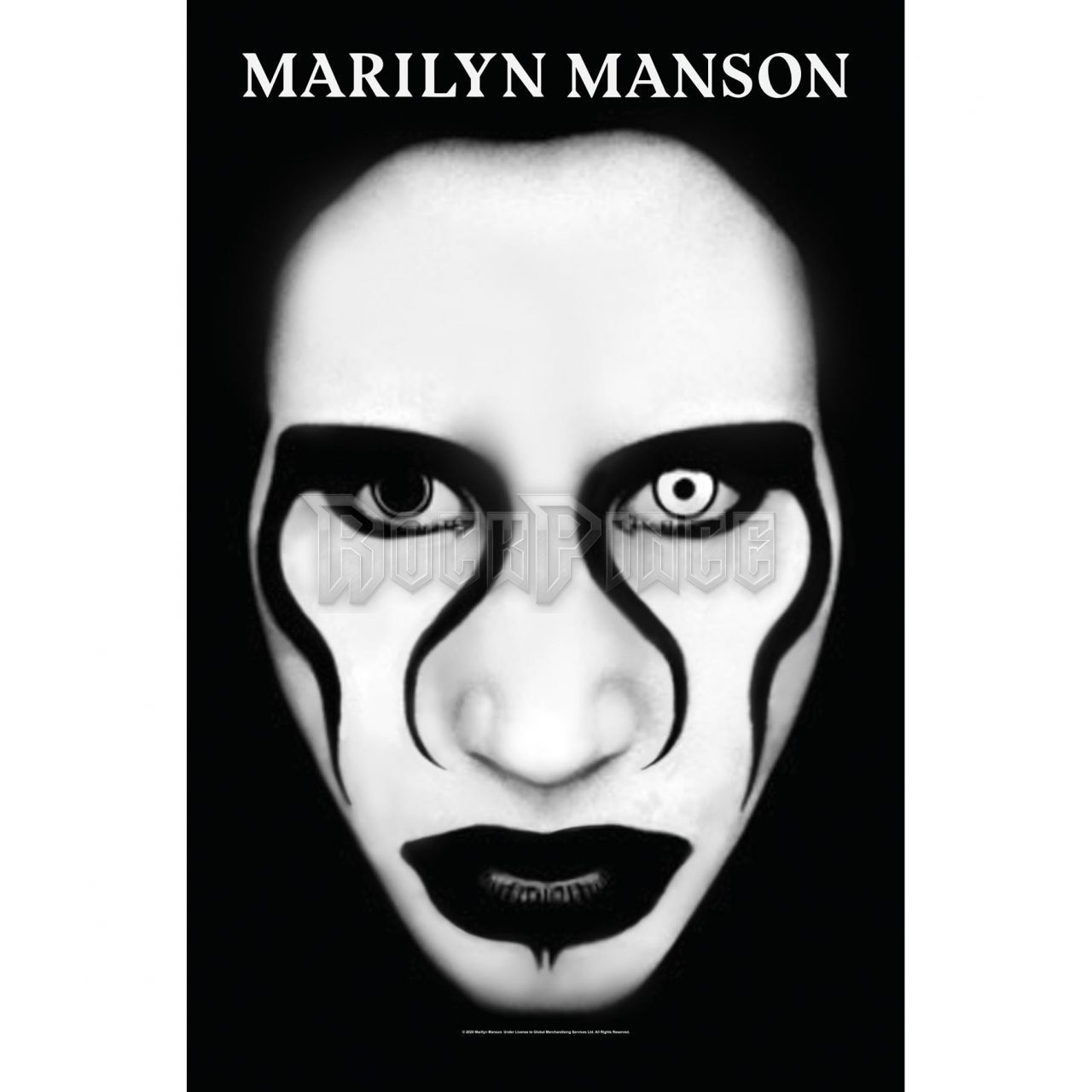 Marilyn Manson - Defianf Face - Textil poszter / Zászló - TP243
