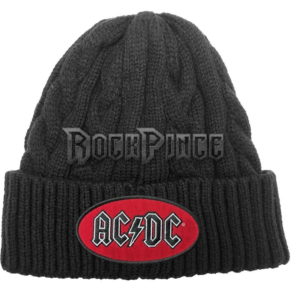 AC/DC - OVAL LOGO - kötött sapka - ACDCKBEAN01B