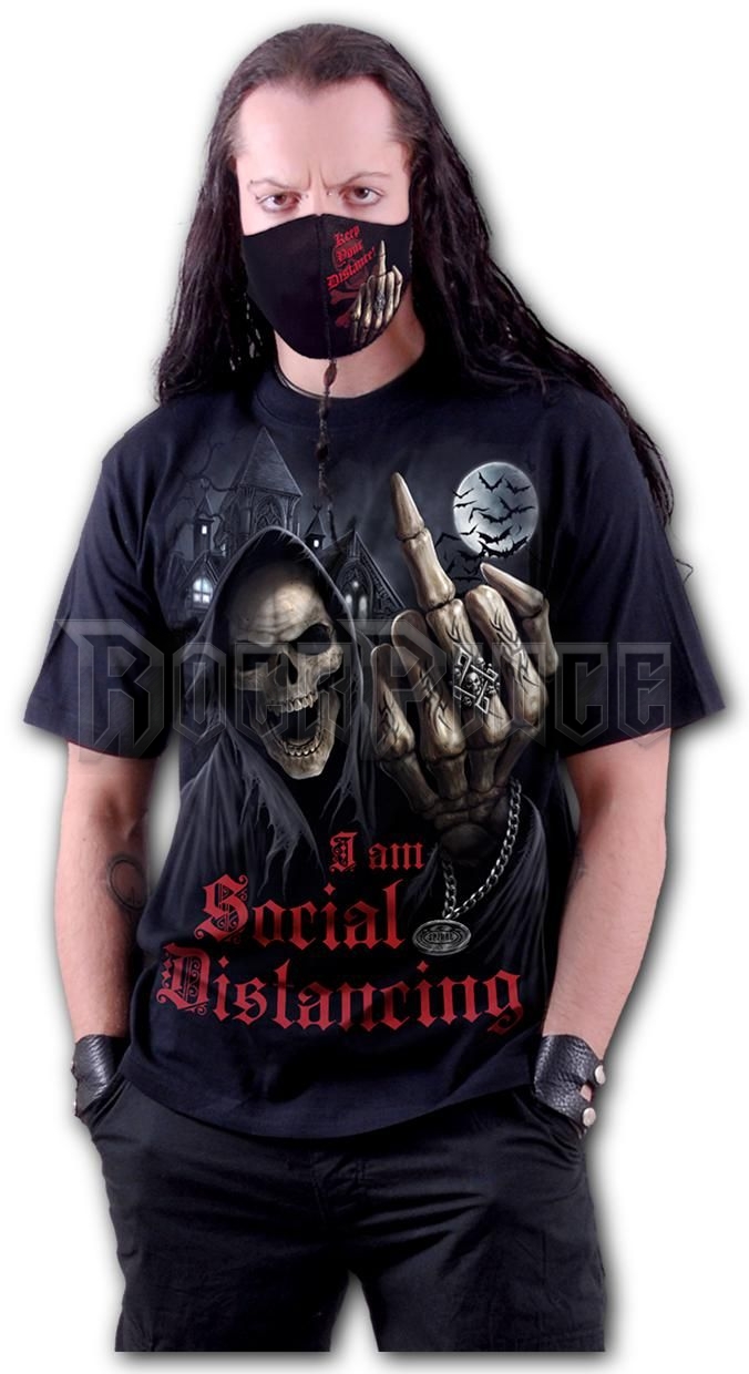 SOCIAL DISTANCE - T-Shirt Black - M032M101