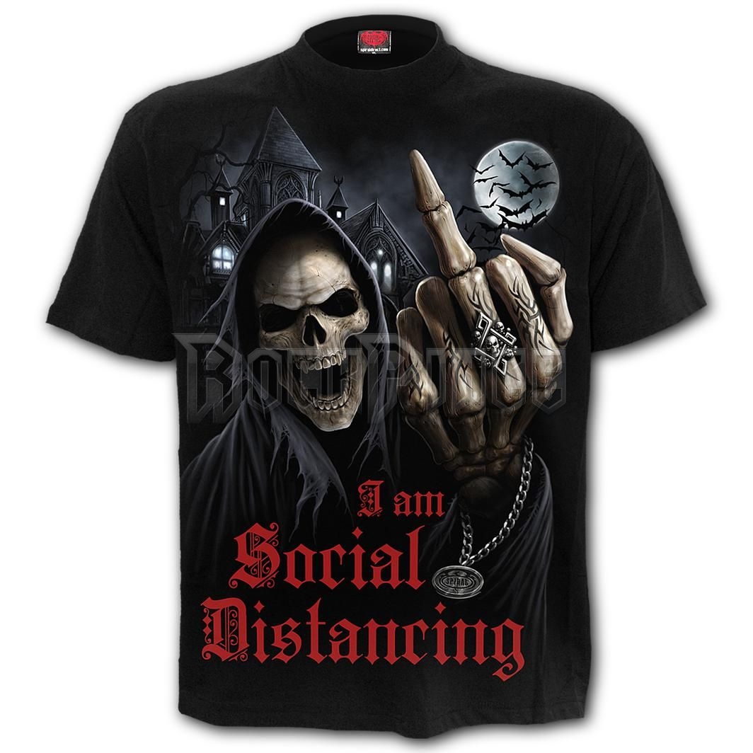 SOCIAL DISTANCE - T-Shirt Black - M032M101
