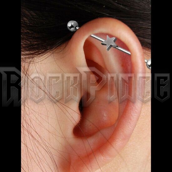 Industrial barbell with star - piercing