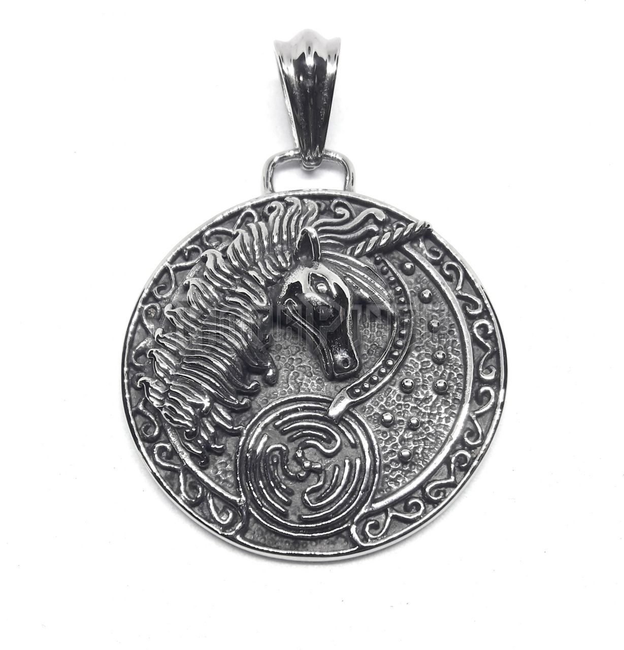 Unicorn Medallion - acél medál