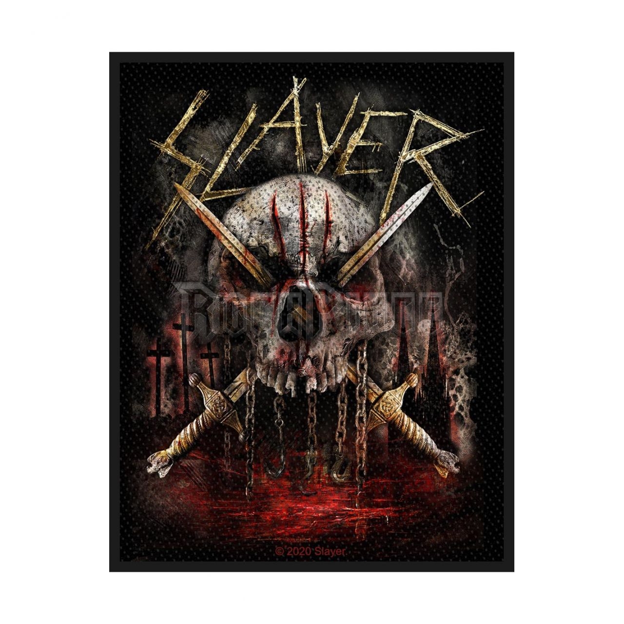 Slayer - Skull & Swords - Kisfelvarró - SP3133