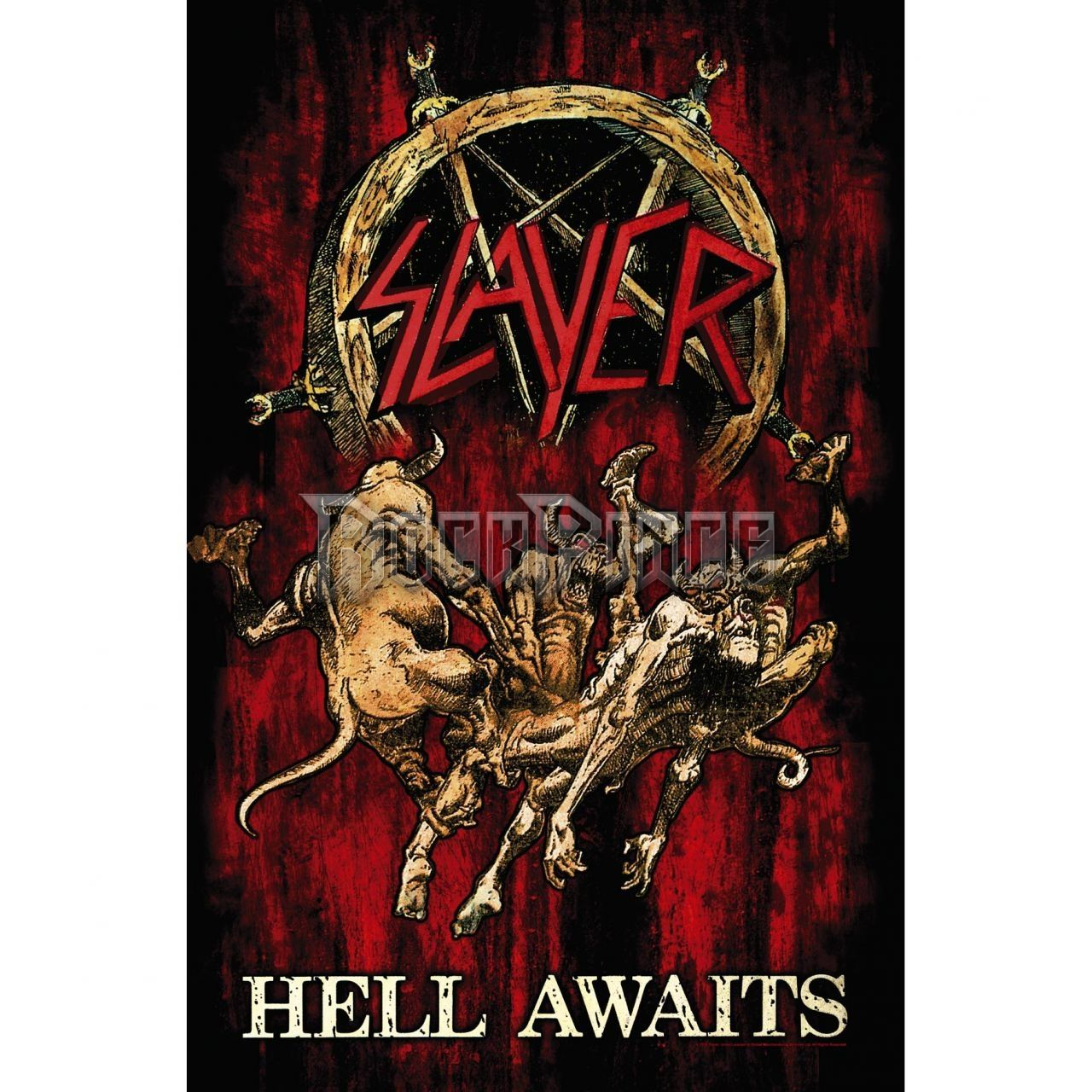 Slayer - Hell Awaits - Textil Poszter / Zászló - TP249