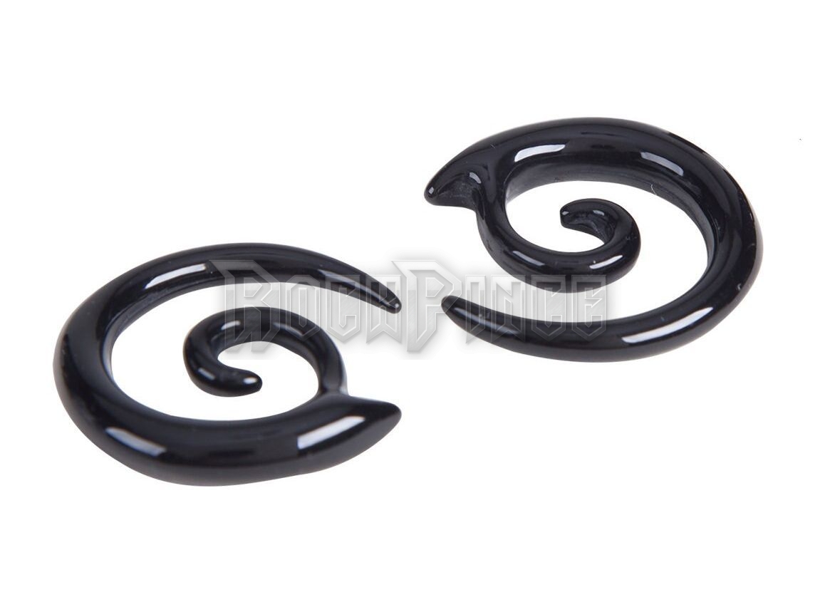Black Twirl Fang Spiral - fültágító