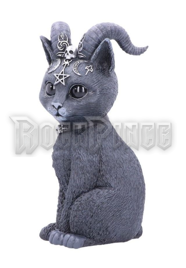 Pawzuph - szarvas okkult macskafigura - NAGY - B5236S0