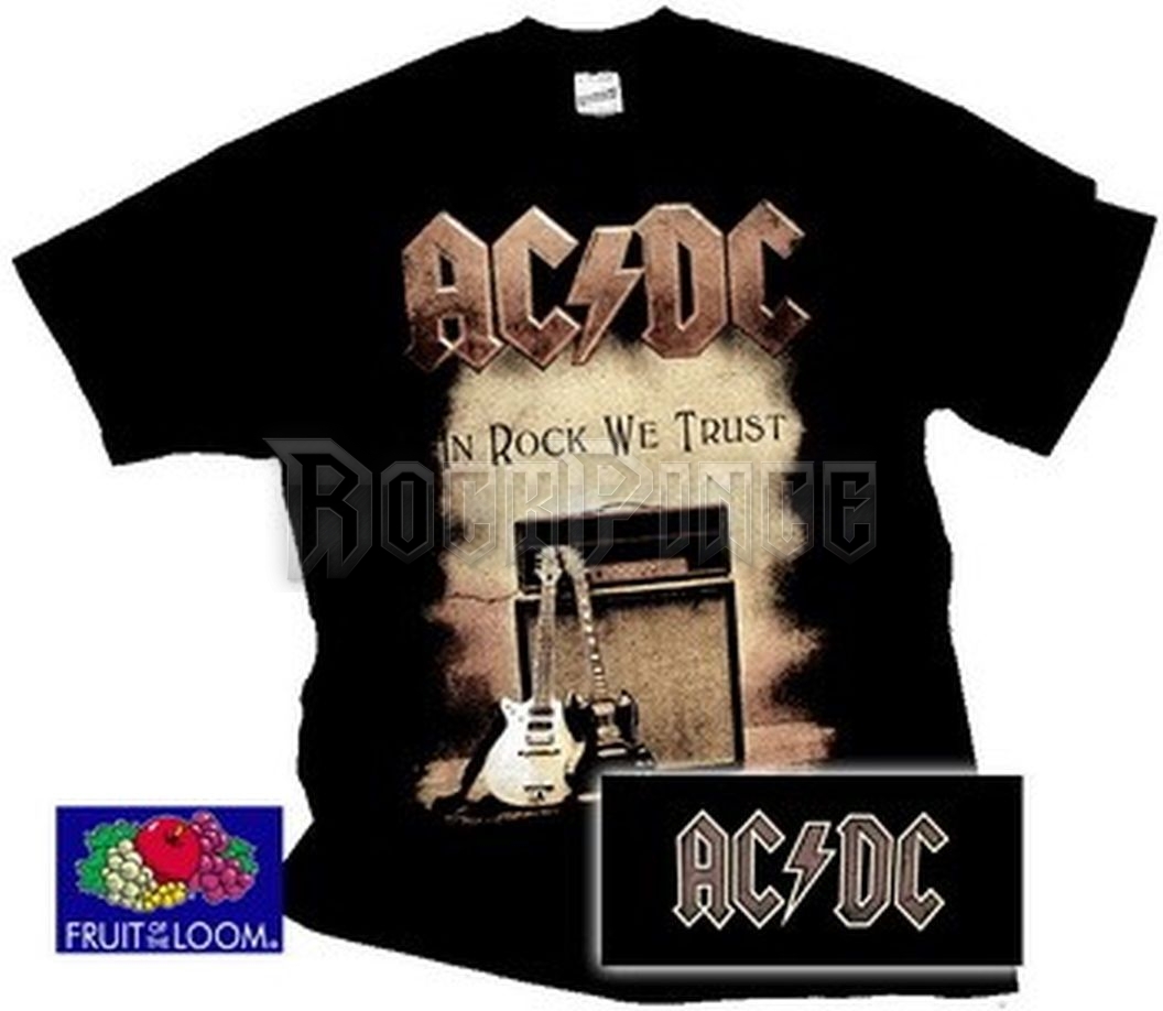 AC/DC - In Rock We Trust - 1330 - UNISEX PÓLÓ