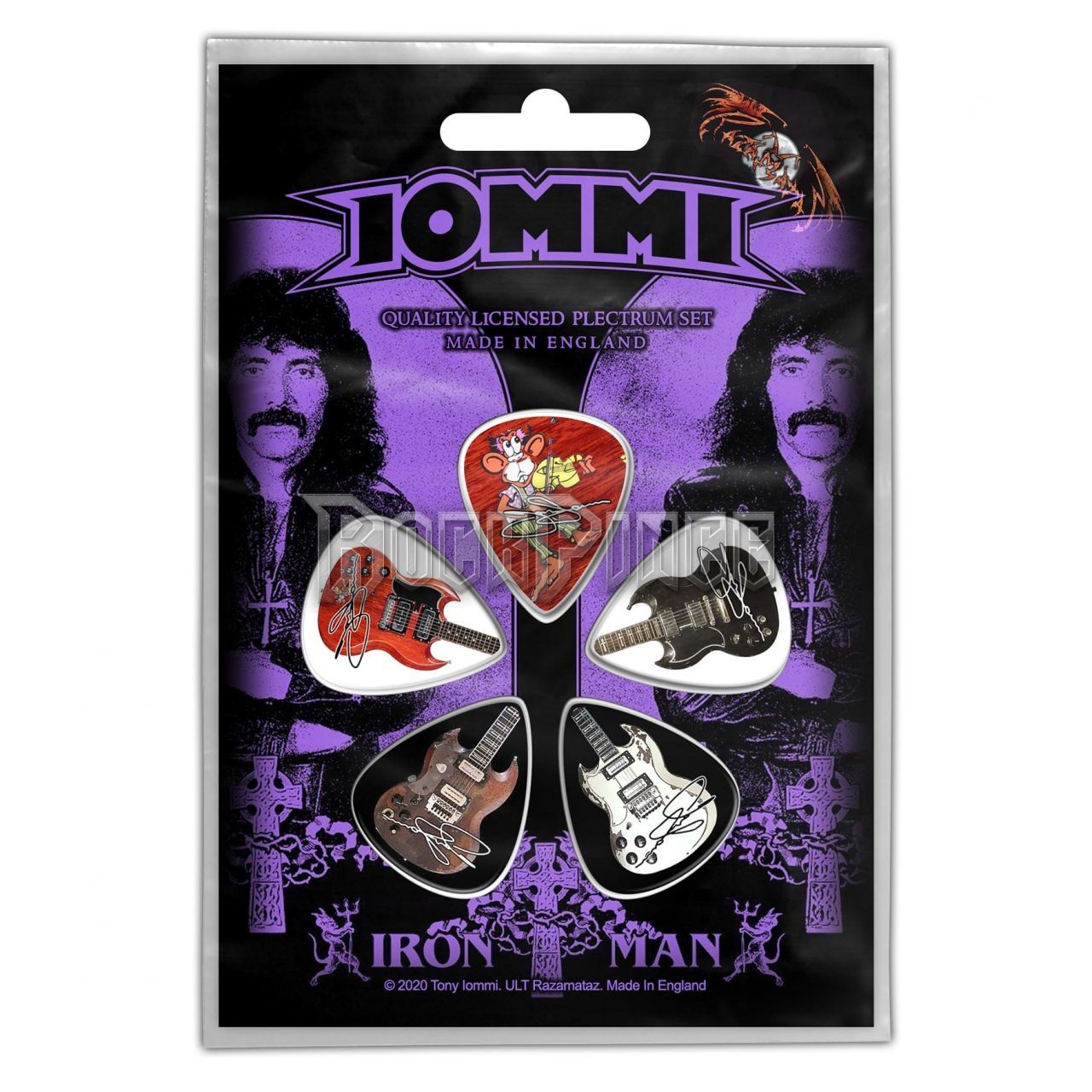 Tony Iommi - Iron Man - gitárpengető szett - PP042