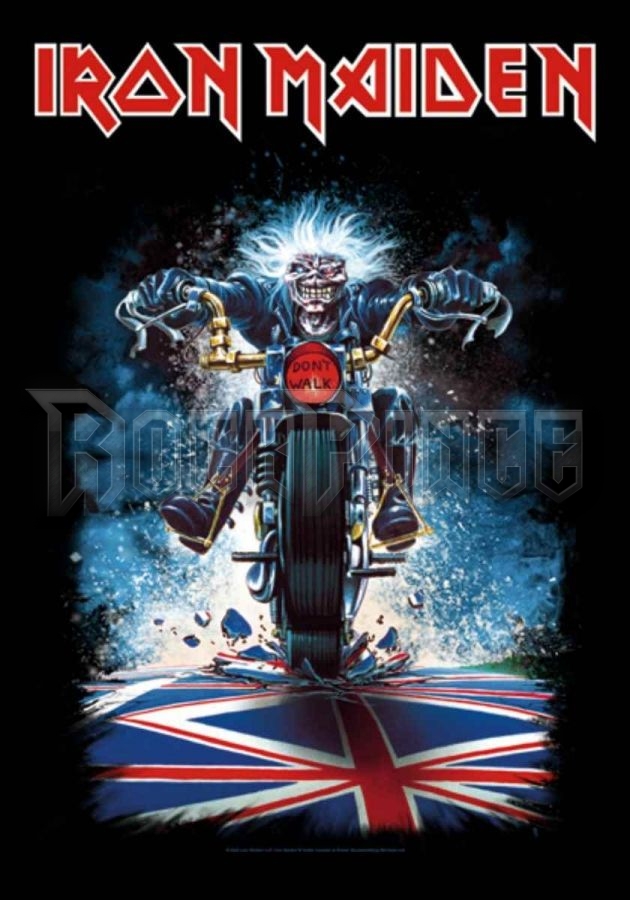 Iron Maiden: Motorcycle - poszterzászló - POS1207