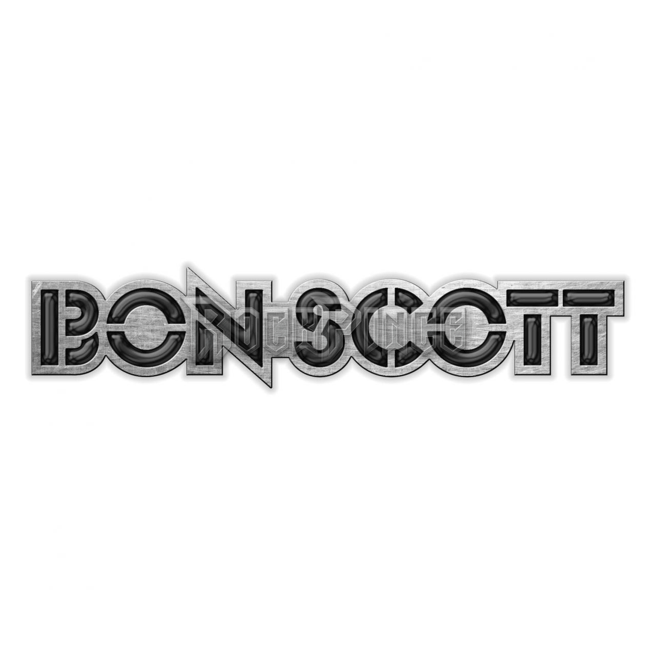 Bon Scott - Logo - kitűző / fémjelvény - PB086