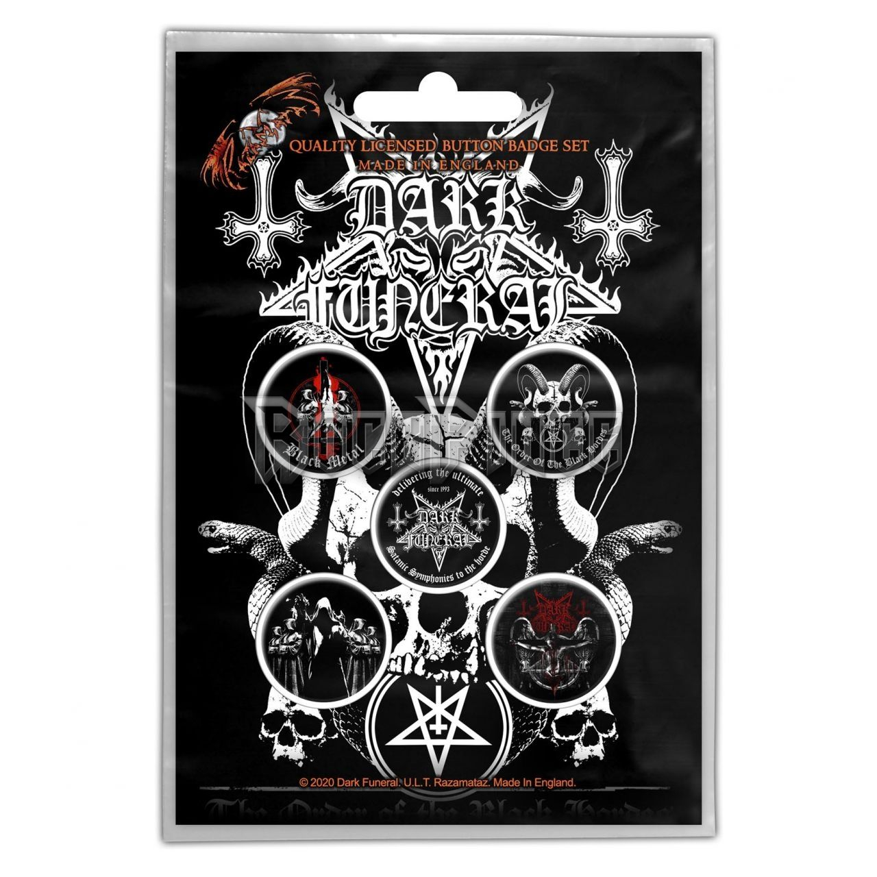 Dark Funeral - The Black Hordes - 5 db-os kitűző szett - BB079