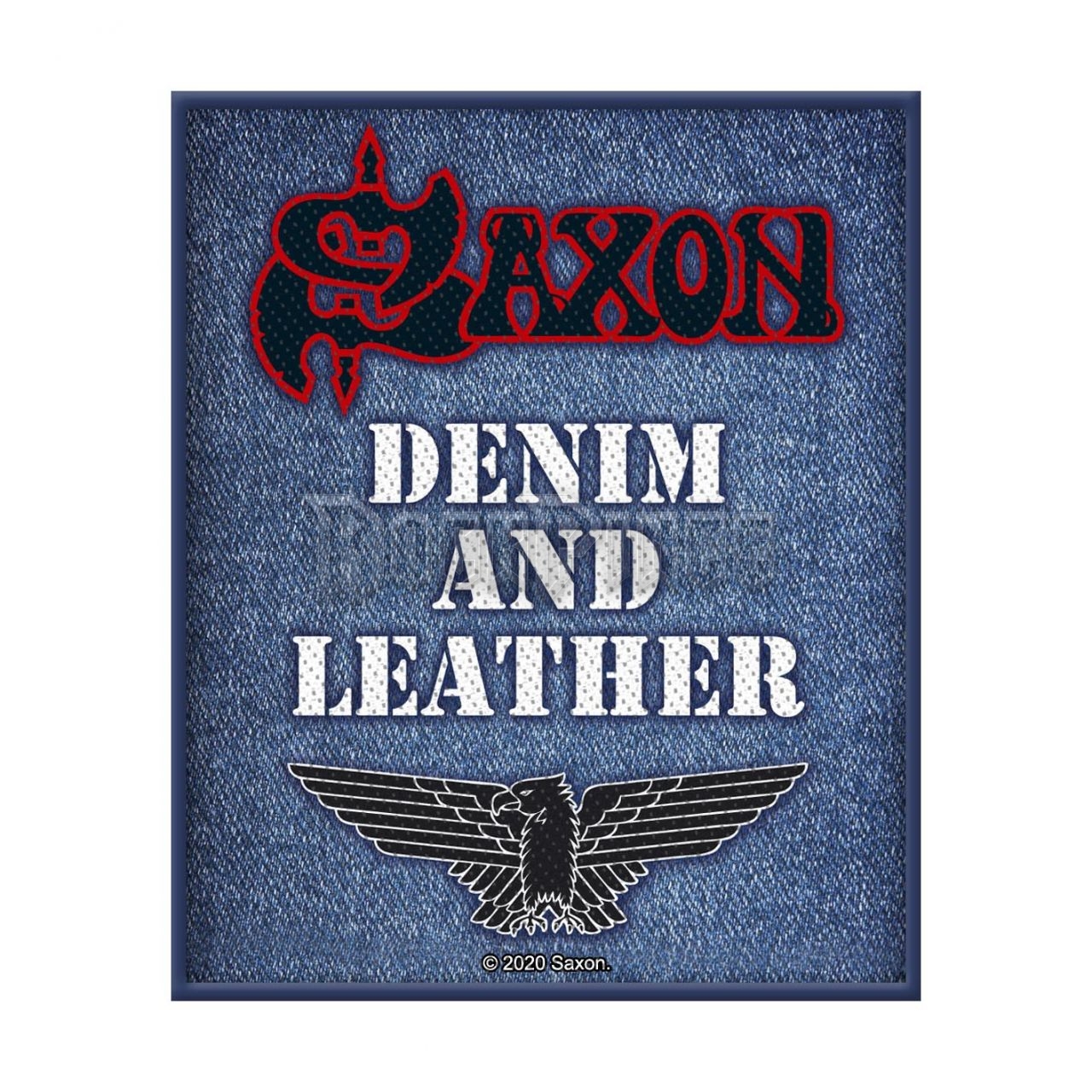 Saxon - Denim & Leather - Kisfelvarró - SP3139