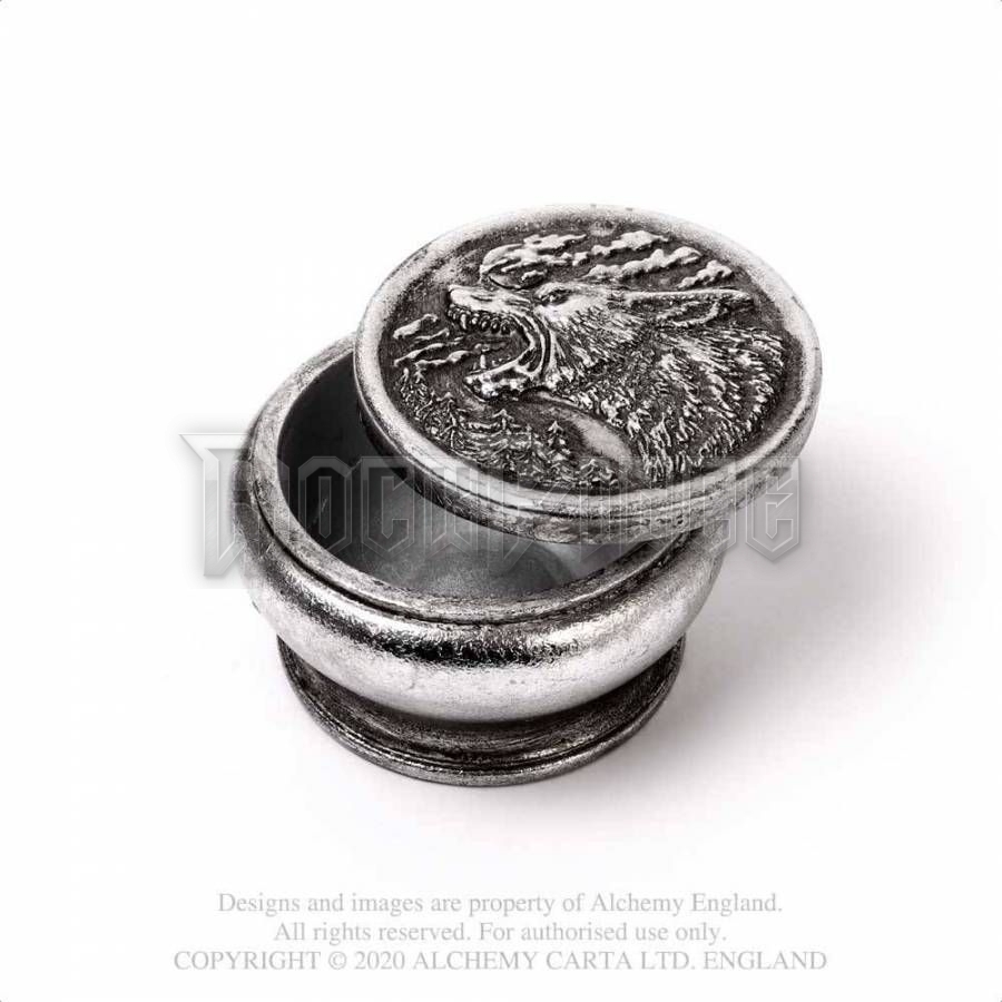 Alchemy - Hour of the Wolf Box - Antique Silver - ékszeres doboz V103