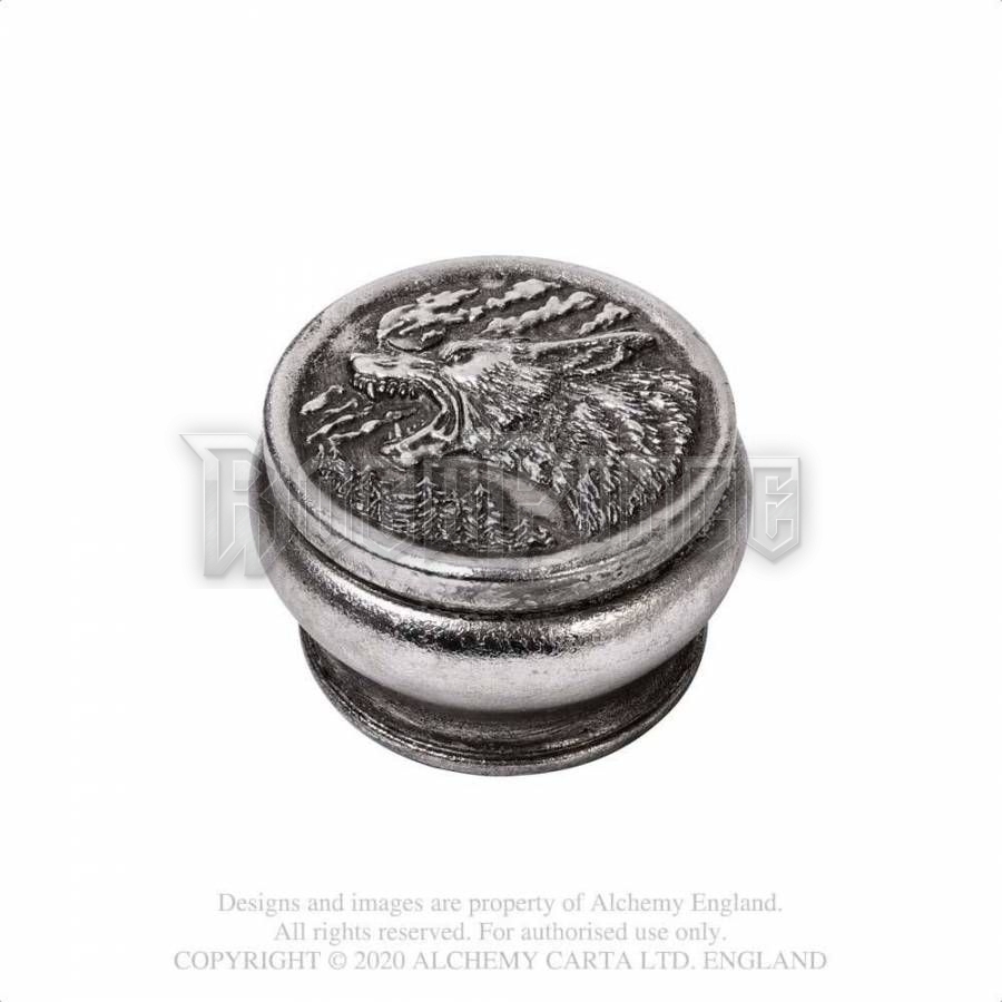 Alchemy - Hour of the Wolf Box - Antique Silver - ékszeres doboz V103