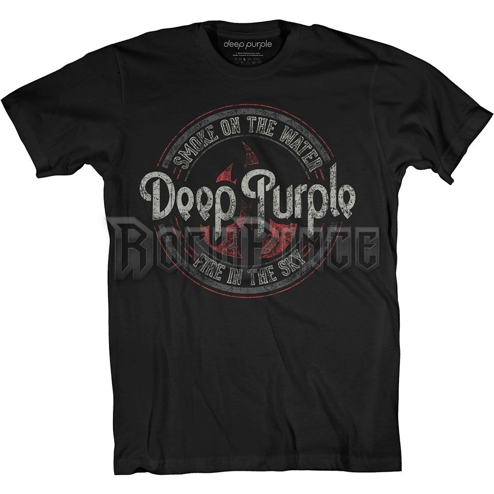 Deep Purple - Smoke Circle - unisex póló - DPTS06MB