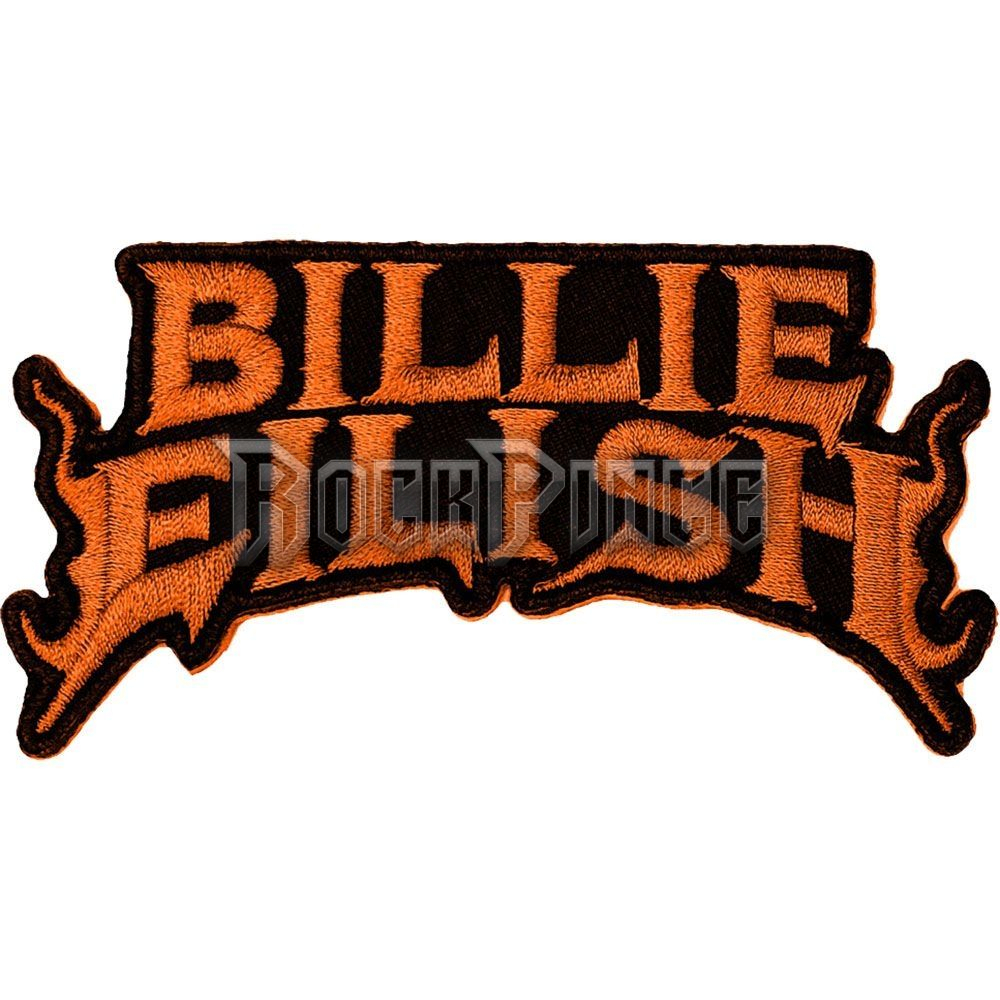 Billie Eilish - Flame Orange - kisfelvarró - BILLIEPAT02O