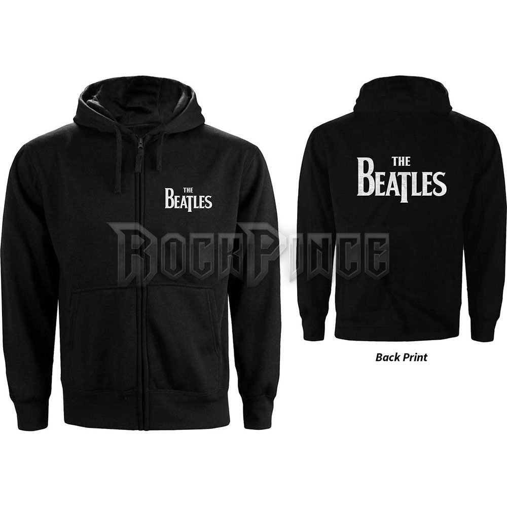 The Beatles - Drop T Logo - női cipzáras kapucnis pulóver - BEATHOOD11LB