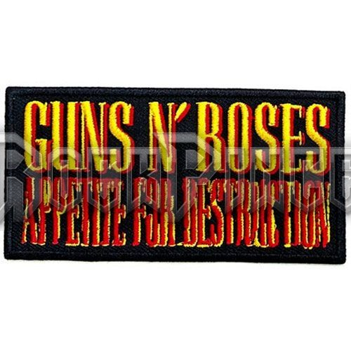 Guns N' Roses - Appetite for Destruction - kisfelvarró - GNRPAT10