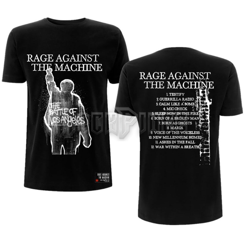 Rage Against The Machine - BOLA Album Cover - unisex póló - RATMTS06MB