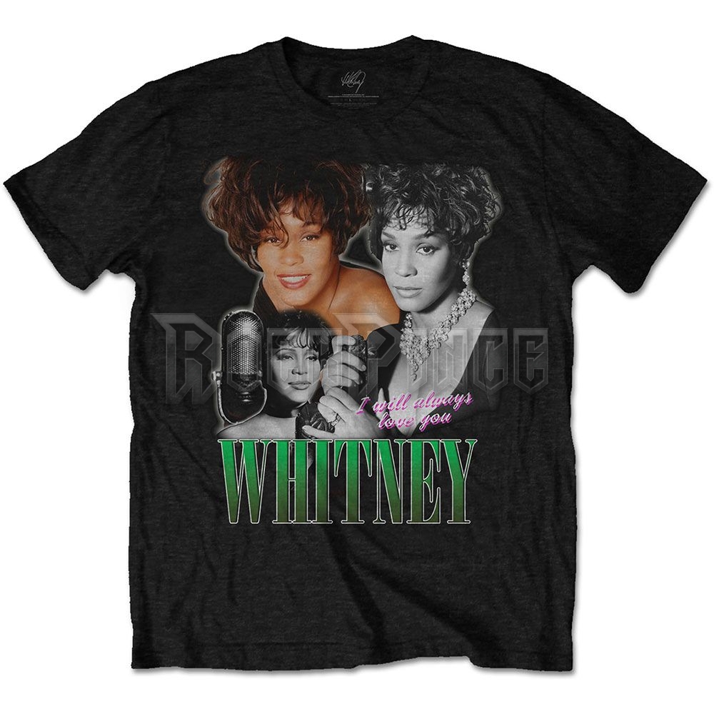 Whitney Houston - Always Love You Homage - unisex póló - WHITTS03MB