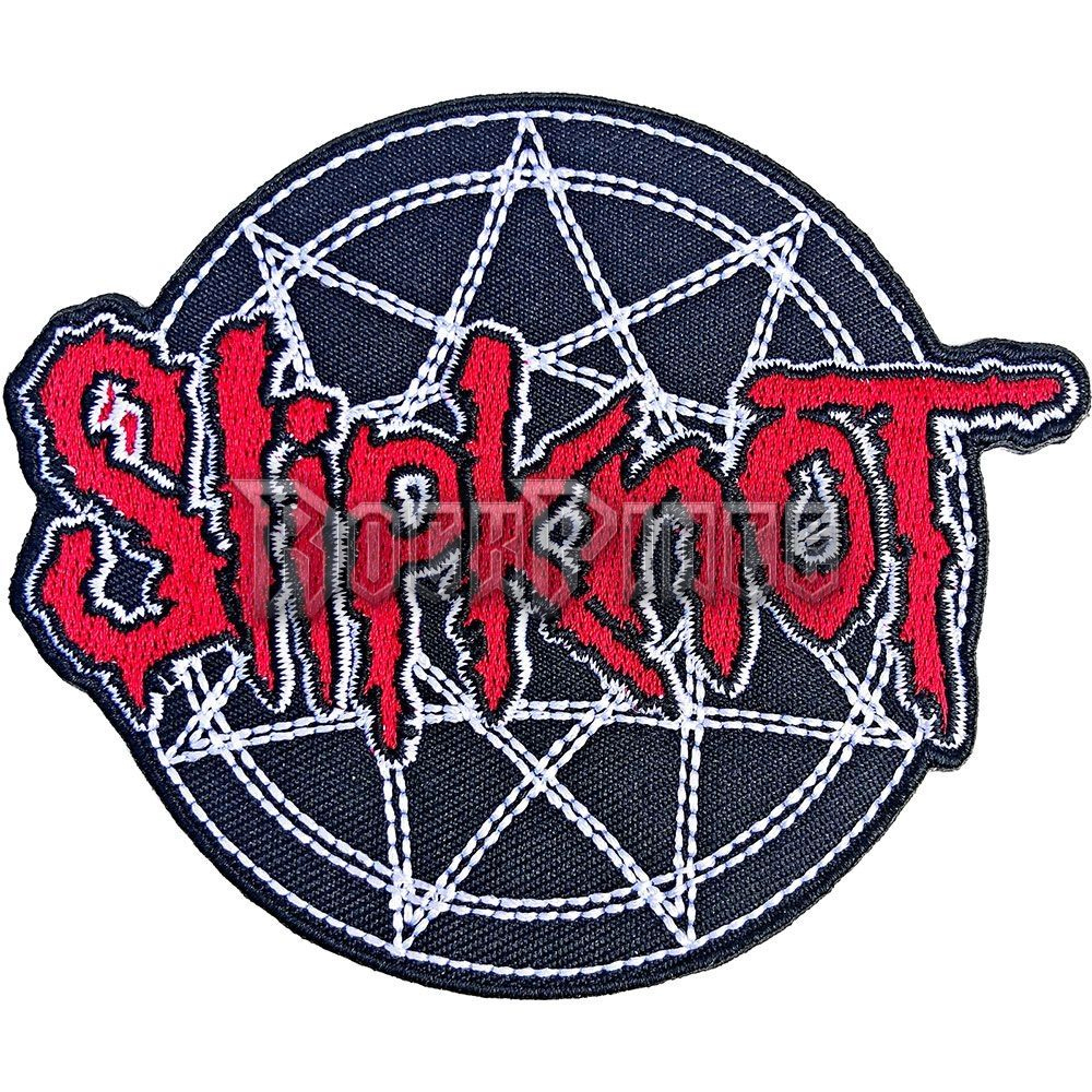 Slipknot - Red Logo Over Nonogram - kisfelvarró - SKPAT11