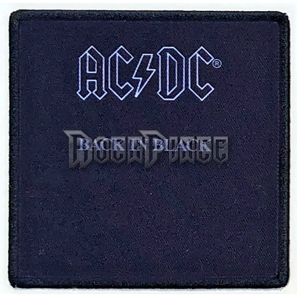 AC/DC - Back In Black - kisfelvarró - ACDCALBPAT06