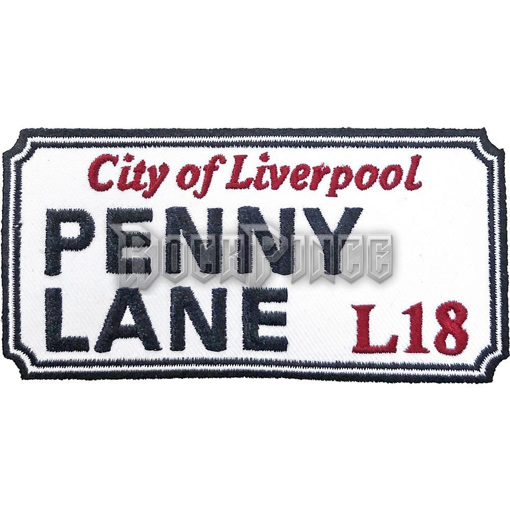 Road Sign - Penny Lane, Liverpool Sign - kisfelvarró - ROFFSIGNPATL18