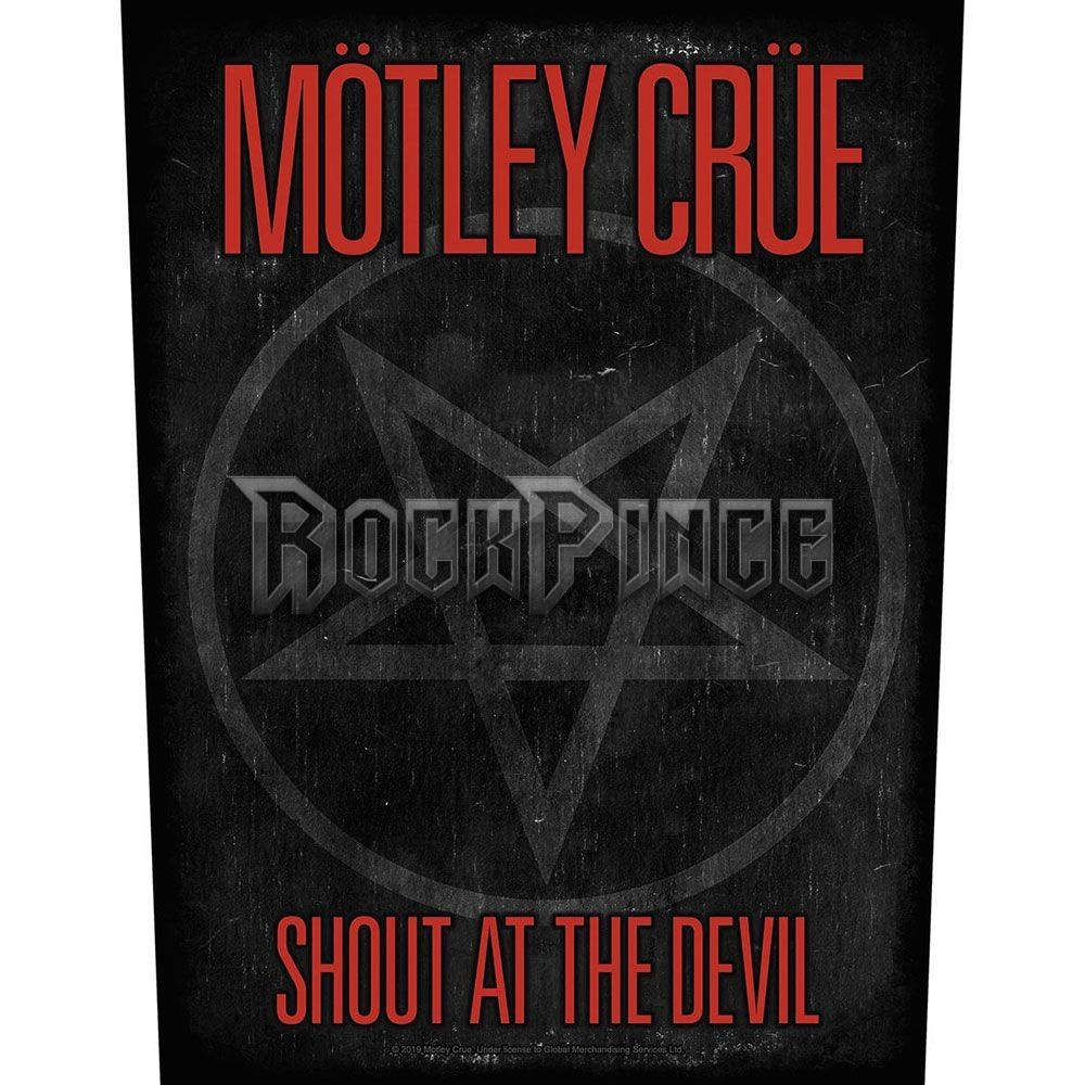 Mötley Crüe - Shout At The Devil - hátfelvarró - BP1167