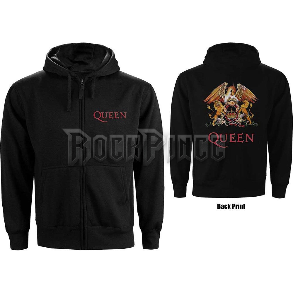Queen - Classic Crest - női cipzáras kapucnis pulóver - QUZHD03LB