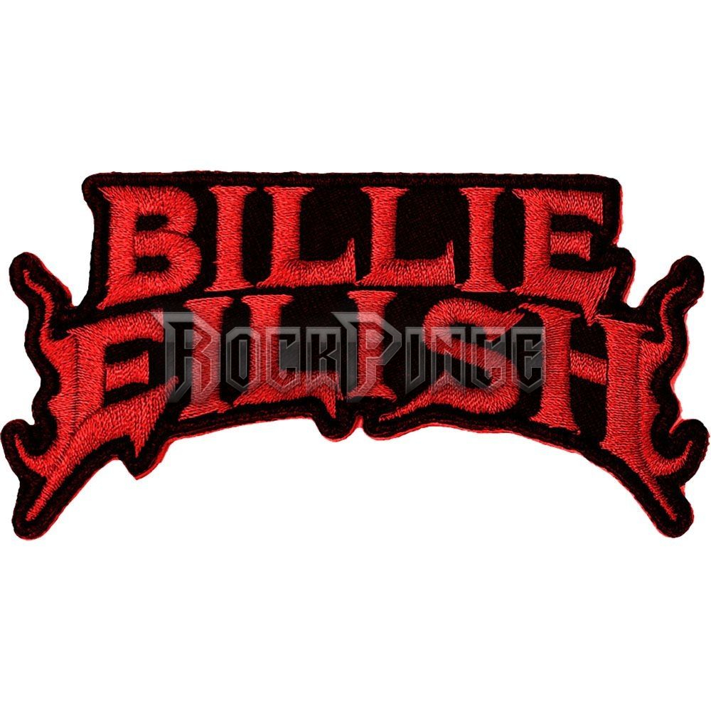 Billie Eilish - Flame Red - kisfelvarró - BILLIEPAT02R