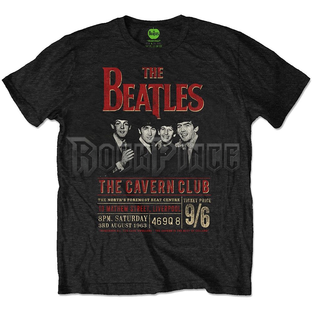The Beatles - Cavern '63 - unisex póló (környezetbarát) - BEATECOTS01MB