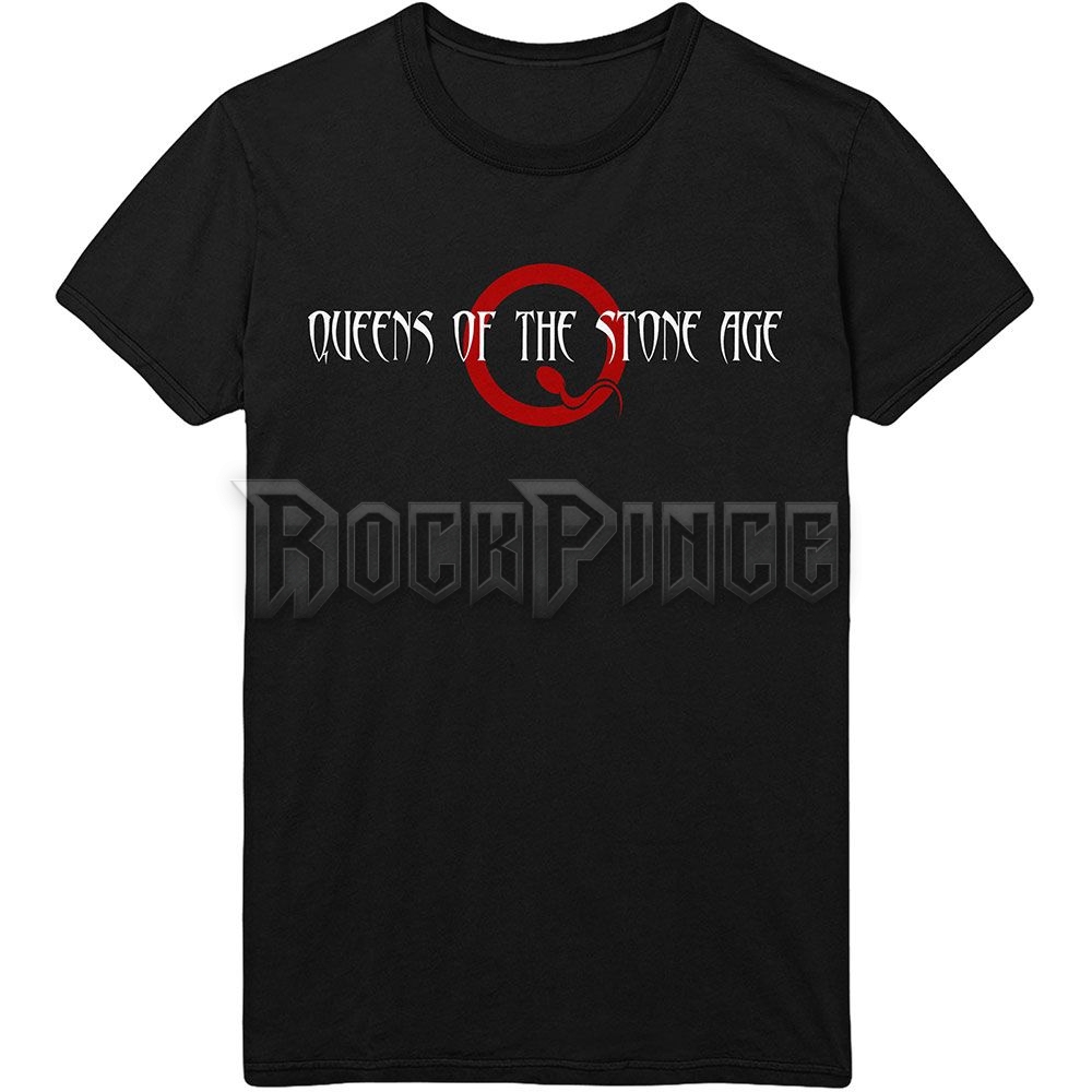 Queens Of The Stone Age - Text Logo - unisex póló - QOTSATS09MB
