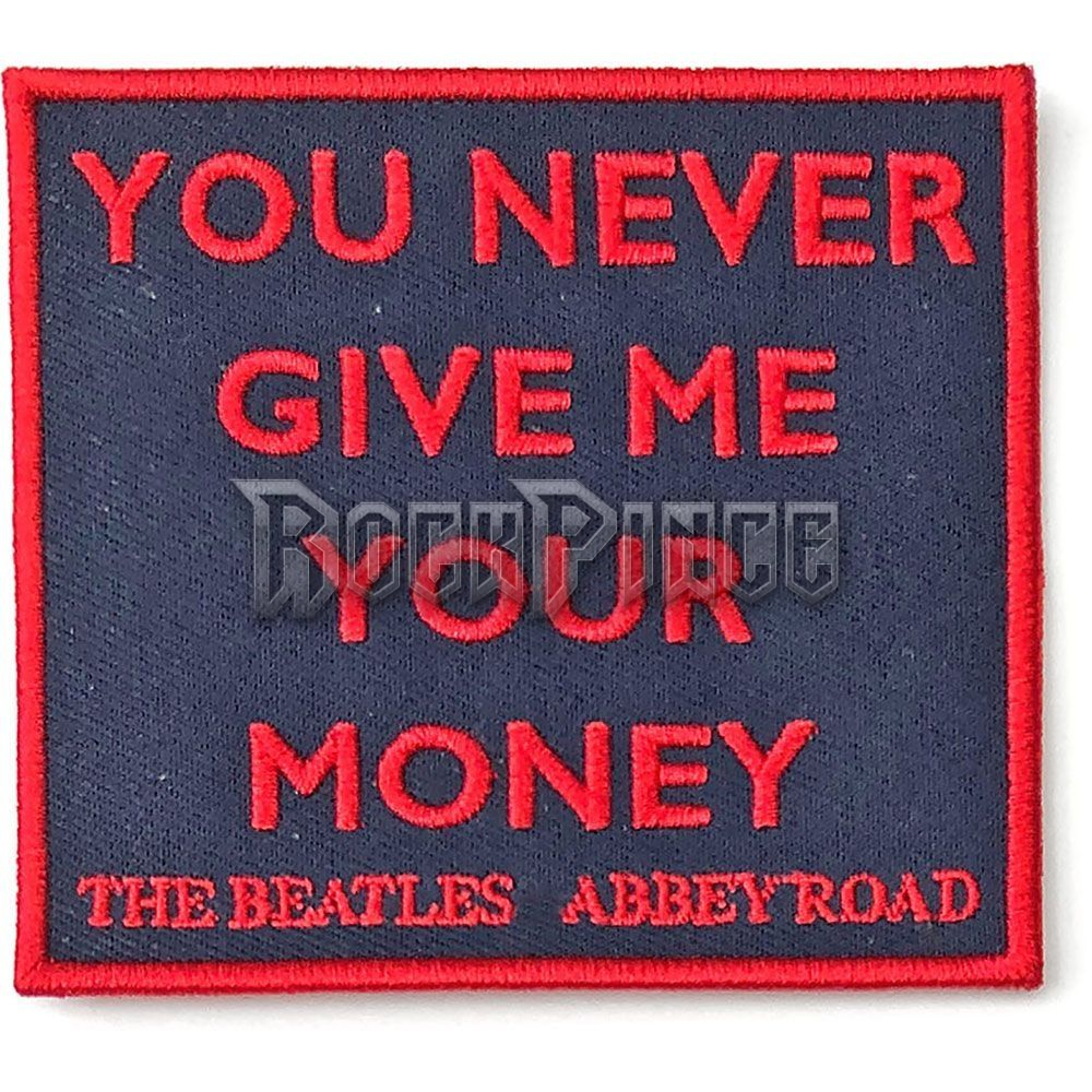 The Beatles - Your Never Give Me Your Money - kisfelvarró - BEATSONGPAT01