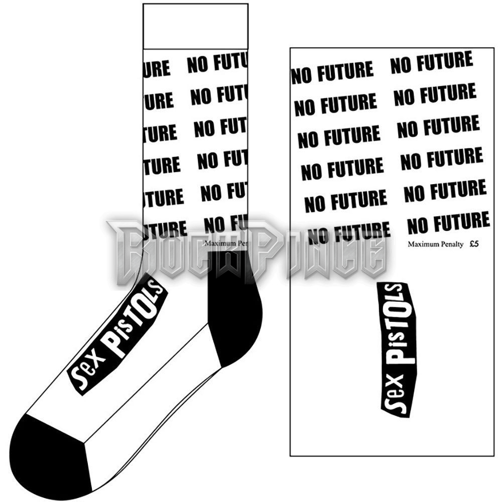 The Sex Pistols - No Future - unisex boka zokni (egy méret: 40-45) - SPSCK02MW